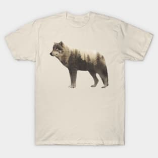 Wolf - Double Exposure T-Shirt